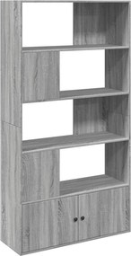 vidaXL Βιβλιοθήκη Γκρι Sonoma 100x36x189 εκ. από Επεξεργ. Ξύλο