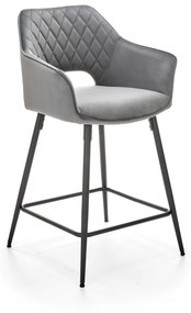 H107 bar stool, color: grey DIOMMI V-CH-H/107-POPIELATY DIOMMI-60-20777