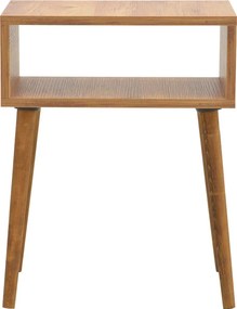 Κομοδίνο Hank pakoworld σε φυσική απόχρωση 45x30x60εκ