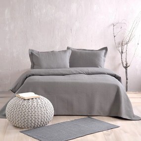 Κουβερλί Allure 01 (Σετ 3τμχ) Grey Ρυθμός Queen Size 220x240cm Microfiber