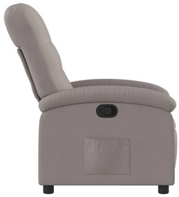 vidaXL Πολυθρόνα Ανακλινόμενη Taupe Υφασμάτινη
