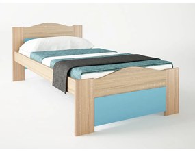 SB-00050 Παιδικό κρεβάτι "ΚΥΜΑ" μονό σε χρώμα δρυς-σιελ 90x190
   , 1 Τεμάχιο