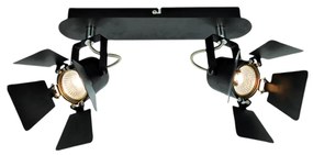 Σποτ Δίφωτο Homelighting Mystic 77-2209 Black