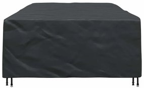 vidaXL Κάλυμμα επίπλων εξωτερικού χώρου Μαύρο 315 x 180 x 74 cm 420D