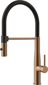 Orabella Bracket 20138 Rose Gold – Μπαταρία Κουζίνας με Εύκαμπτο Ντους