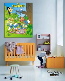 Παιδικός πίνακας σε καμβά στρουμφάκια KNV0310 65cm x 95cm