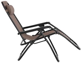 ΠΟΛΥΘΡΟΝΑ RELAX COMPANION HM5095.14 ΣΑΜΠΑΝΙ TEXTILENE-ΜΑΥΡΟ ΜΕΤΑΛΛΟ 67x145x110Υεκ.