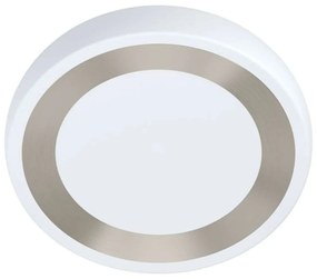 Φωτιστικό Οροφής-Πλαφονιέρα 99108 Ruidera Led Ø480 White-Silver Eglo Μέταλλο,Πλαστικό