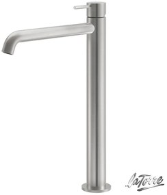 La Torre ELLE 316 inox Brushed Μπαταρία Νιπτήρος υψηλή 35016-111