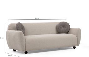 3-Seat Sofa Eddy - Cream Cream