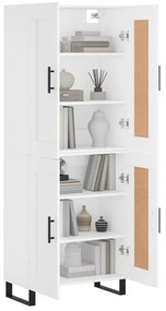 vidaXL Ντουλάπι Λευκό 69,5x34x180 εκ. από Επεξεργασμένο Ξύλο