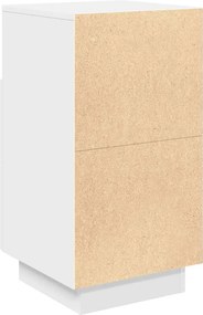 vidaXL Κομοδίνο με 2 συρτάρια Λευκό 36x36x68 cm