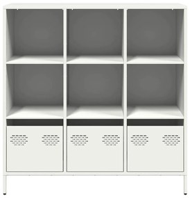 vidaXL Ντουλάπι Λευκό 101,5x39x103,5 εκ. από Χάλυβα
