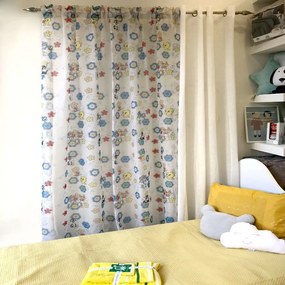 Κουρτίνα Παιδική Warner 902 Blue - Multi 200x275cm 200X275cm Πολυέστερ