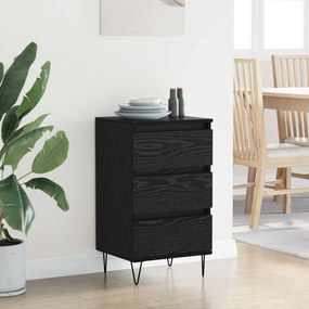 vidaXL Πλαϊνό γραφείο Μαύρη Οξυά 40 x 35 x 70 εκ.