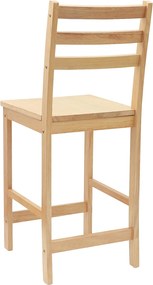 vidaXL Καρέκλες φαγητού 2 pcs Φυσικό 40 x 47,5 x 99,5 εκ