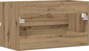 vidaXL Ντουλάπι Νιπτήρα Αρτισιανή Δρυς 90x38,5x45εκ Επεξεργασμένο Ξύλο