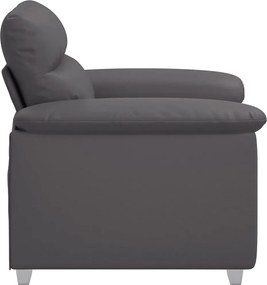 vidaXL Πολυθρόνα Γκρι 100 x 81 x 84 εκ. από Συνθετικό Δέρμα