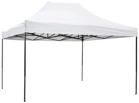 ΚΙΟΣΚΙ/GAZEBO MATTHEW HM6311 ΠΤΥΣΣΟΜΕΝΟ-ΣΚΕΛΕΤΟΣ ΜΕΤΑΛ.ΜΑΥΡΟΣ-ΛΕΥΚΟ ΥΦΑΣΜΑ 3x4,5x3,10Yμ (1 Τεμμάχια)