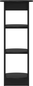 vidaXL Βοηθητικό ντουλάπι Μαύρο 40 x 40 x 100 cm