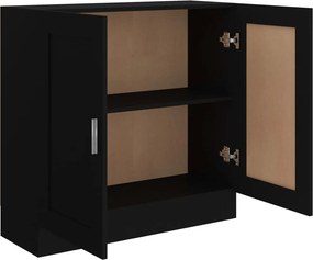 vidaXL Βιβλιοθήκη Μαύρη 82,5 x 30,5 x 80 εκ. Επεξ. Ξύλο