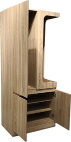 Έπιπλο εισόδου Feby pakoworld  sonoma 80x50.5x190εκ