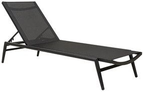 Ξαπλώστρα Ανακλινόμενη 5 Θέσεων 22466 195x64x30cm Black