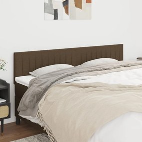 vidaXL Κεφαλάρια Σκ. Καφέ 180x5x78/88 εκ. Ύφασμα