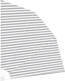 vidaXL Αδιάφανο σκίαστρο μπαλκονιού Γκρι και Λευκό 210 x 210 cm