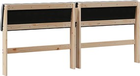 vidaXL Ταπετσαρισμένο κεφαλάρι Ανοιχτό γκρι 180 cm