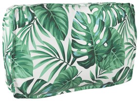 vidaXL Μαξιλάρι παλέτας για πλάτη Floral Μοτίβο φύλλων 70 x 40 x 12 cm