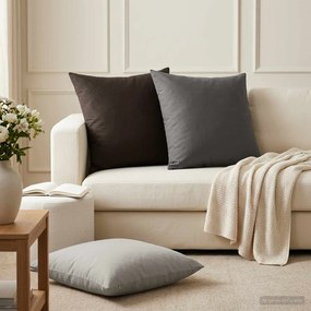 vidaXL Κάλυμμα Μαξιλαριού 2 pcs HEERLEN Μαύρο 60 x 60 cm Πολυεστέρας