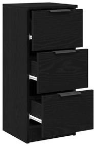 vidaXL Παραδοσιακά Πλευρικά Έπιπλα 2 pcs Μαύρη δρυς 30 x 30 x 70 εκ.