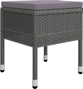 vidaXL Σετ Τραπεζαρίας Κήπου 7 Τεμαχίων Γκρι