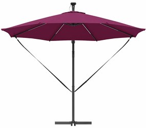 vidaXL Ομπρέλα Cantilever Banana Μπορντό 294 x 294 x 248 cm