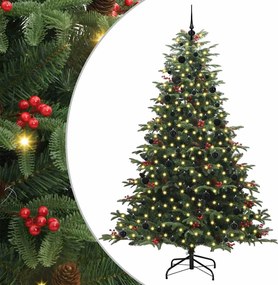vidaXL Τεχνητό Χριστουγεννιάτικο Δέντρο με 300 LED Πράσινο 240 cm