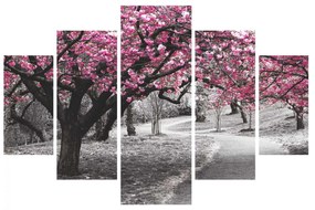 ΠΙΝΑΚΑΣ ΠΕΝΤΑΠΤΥΧΟ MDF BLOOMING TREE 82Χ56x3  HM7207.04