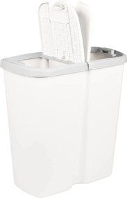 vidaXL Κάδος Αχρήστων Λευκό 48,5 x 28 x 51 εκ. PP