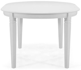 Τραπέζι Provo 126, Άσπρο, 74x107x150cm, 47 kg, Επιμήκυνση, Ξύλο, Ξύλο: Καουτσούκ | Epipla1.gr