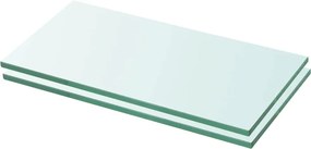 vidaXL Ράφια Πάνελ 2 τεμ. Διάφανα 20 x 30 εκ. Γυάλινα