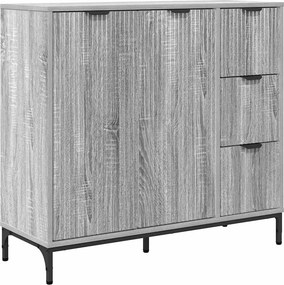 vidaXL Πλαϊνό γραφείο Γκρίζο Σονομα 89,5 x 33 x 82 εκ.