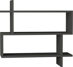 Ράφι τοίχου "ZENIA" σε χρώμα ανθρακί 70x22x65