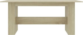 vidaXL Τραπεζαρία Sonoma Δρυς 180 x 90 x 76 εκ. από Επεξ. Ξύλο