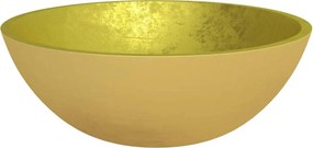 vidaXL Νιπτήρας Χρυσός 50 x 37 x 14 εκ. Γυάλινος