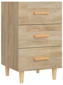 vidaXL Κομοδίνο Sonoma Δρυς 40 x 40 x 66 εκ. από Επεξεργασμένο Ξύλο