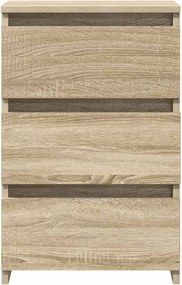 vidaXL Κομοδίνα 2 τεμ. Sonoma Δρυς 40 x 35 x 62,5 εκ. από Επεξ. Ξύλο