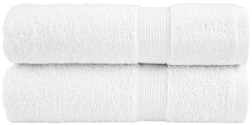 Πετσέτες Μπάνιου Premium SOLUND 2 τεμ. Λευκό 100x150 εκ. 600 γρ./μ²