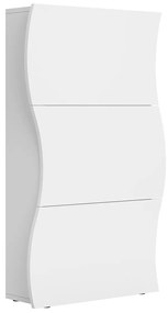 Παπουτσοθήκη Wave 3D λευκό 60/74x27x121