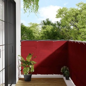 vidaXL Σήτα Μπαλκονιού Κόκκινη 120x700 εκ. 100% Πολυεστέρας Oxford