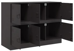vidaXL Ντουλάπι Μαύρο 99x39x73 εκ. από Ατσάλι